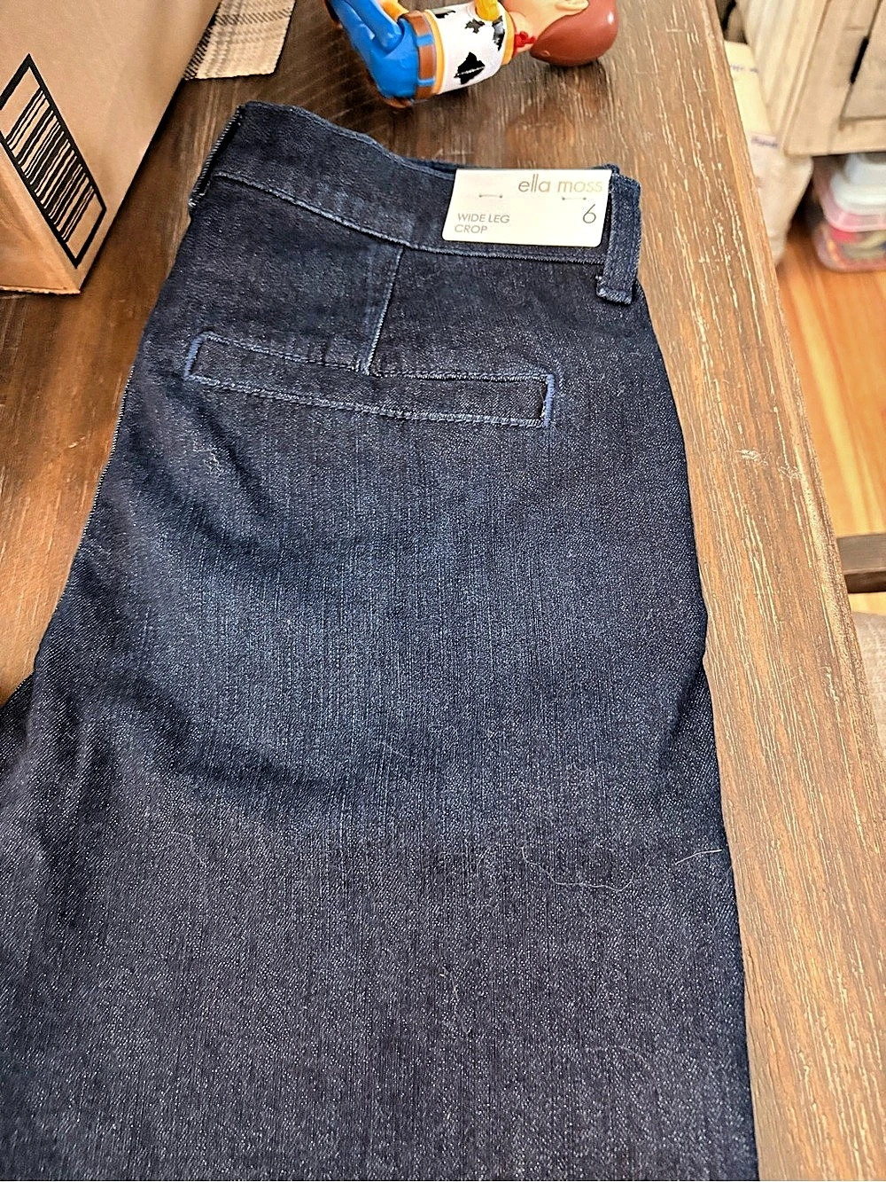 ella moss Wide Leg Crop Pant Pants in blue Jean Size 6